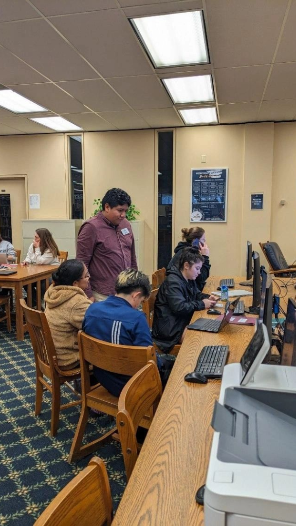 Montreat College staff assisting students at 2024 FAFSA Day