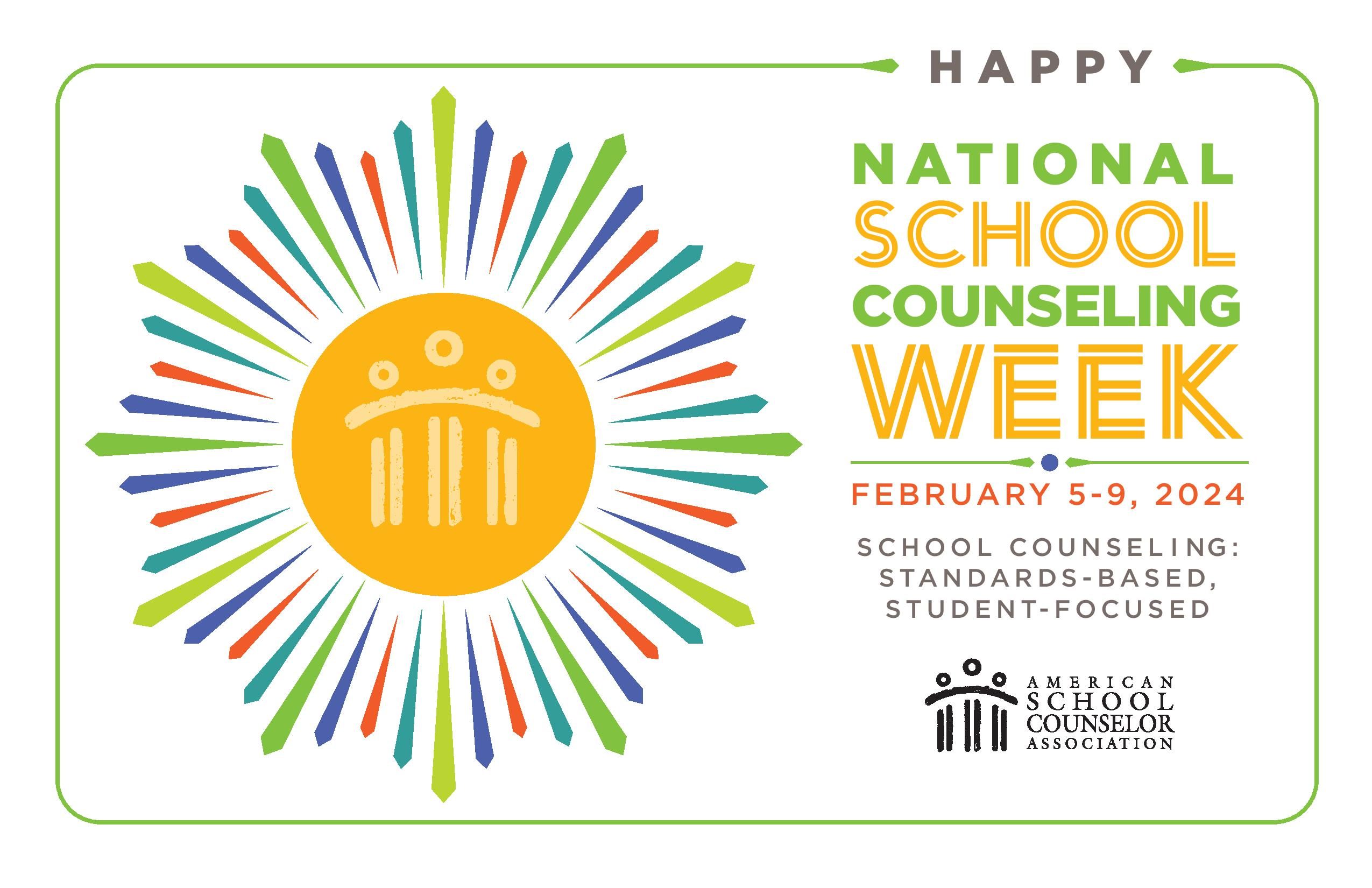 2024 Happy School Counseling Week sign